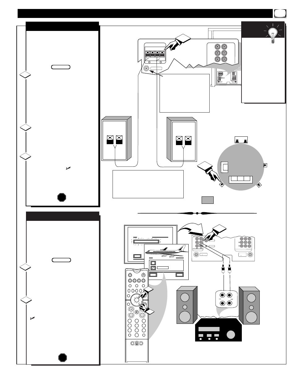 Ound, Ontrols, Continued | Surround sound, Variable audio output, Aux 3, Mart | Philips 60P9271 User Manual | Page 31 / 60