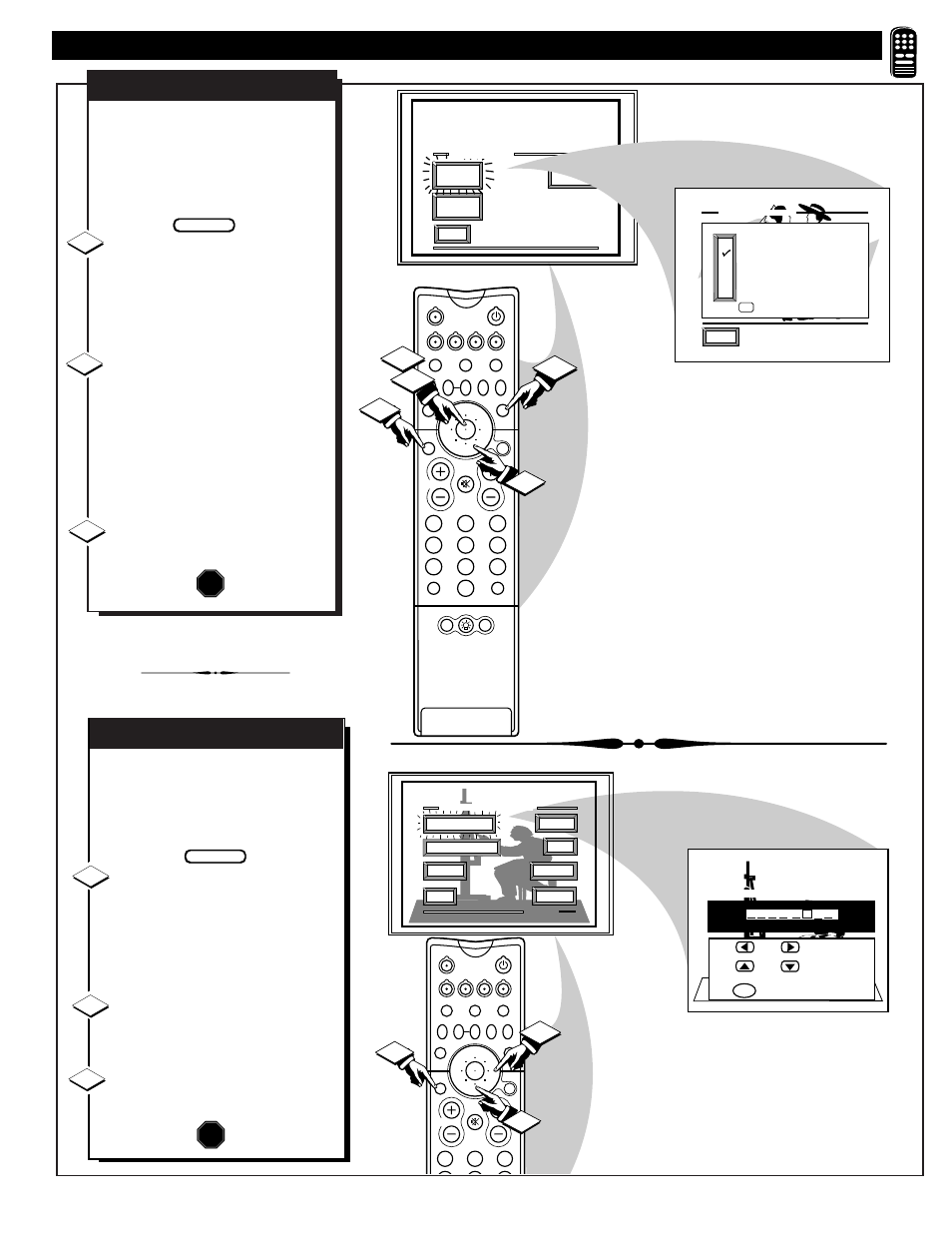 Emote, Ontrol, Peration | Continued, Stop, Auto picture, Change label stop | Philips 60P9271 User Manual | Page 39 / 60