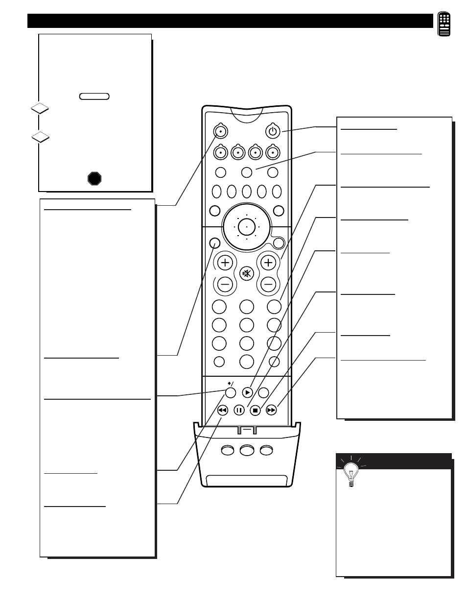 Vcr b, Sing the, Emote | Uttons | Philips 60P9271 User Manual | Page 47 / 60