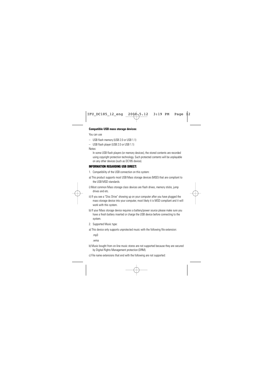 Philips DC185 User Manual | Page 12 / 19
