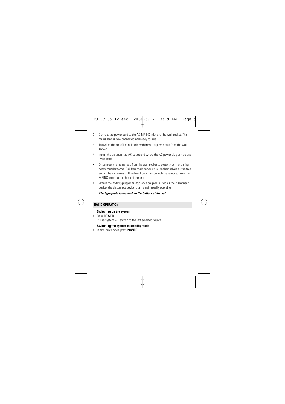 Philips DC185 User Manual | Page 9 / 19