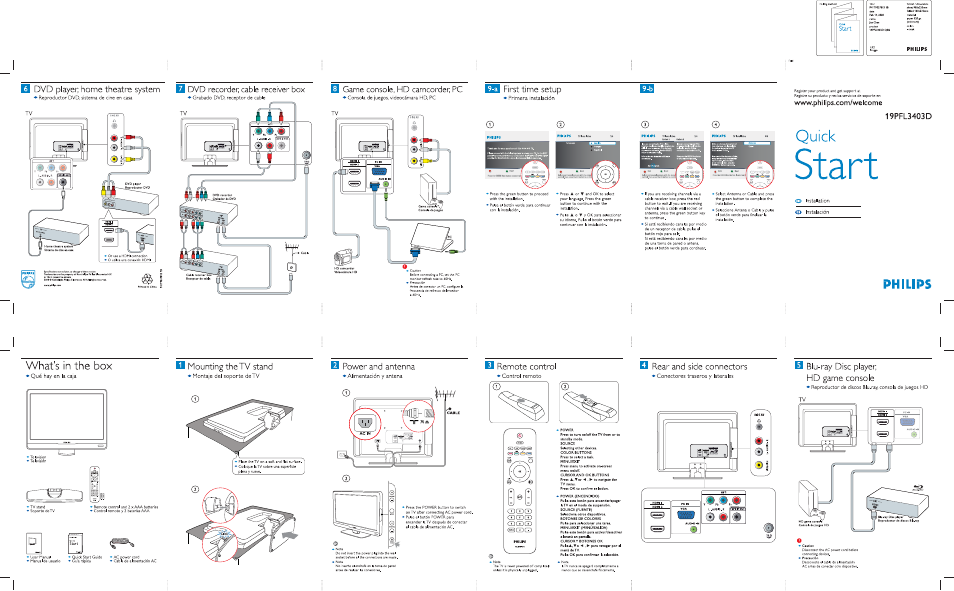 Philips 19PFL3403D/27E User Manual | 1 page