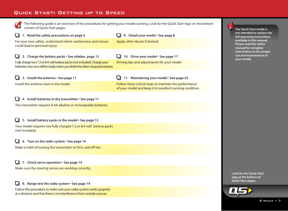 Quick start: getting up to speed | Philips E-Maxx 3905 User Manual | Page 7 / 28