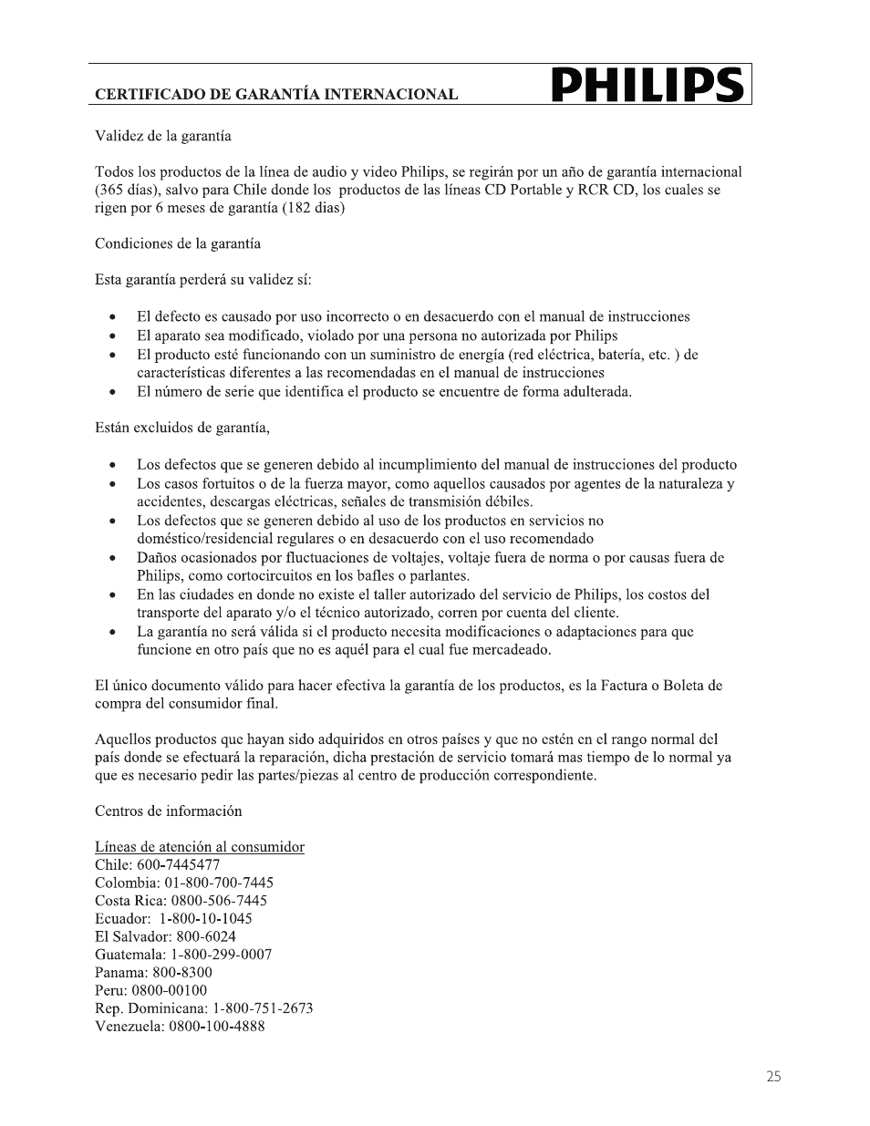 Philips CEM200 User Manual | Page 24 / 25