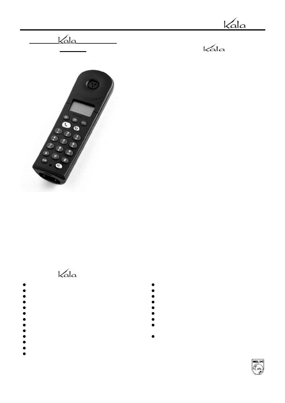 Philips kala 6822 User Manual | 2 pages