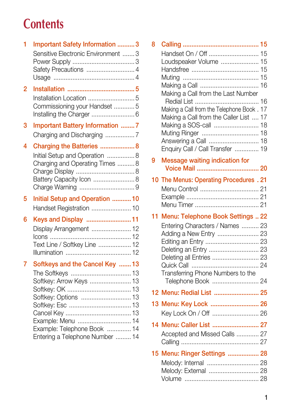 Philips SOPHO iSMobile C244 User Manual | Page 3 / 43