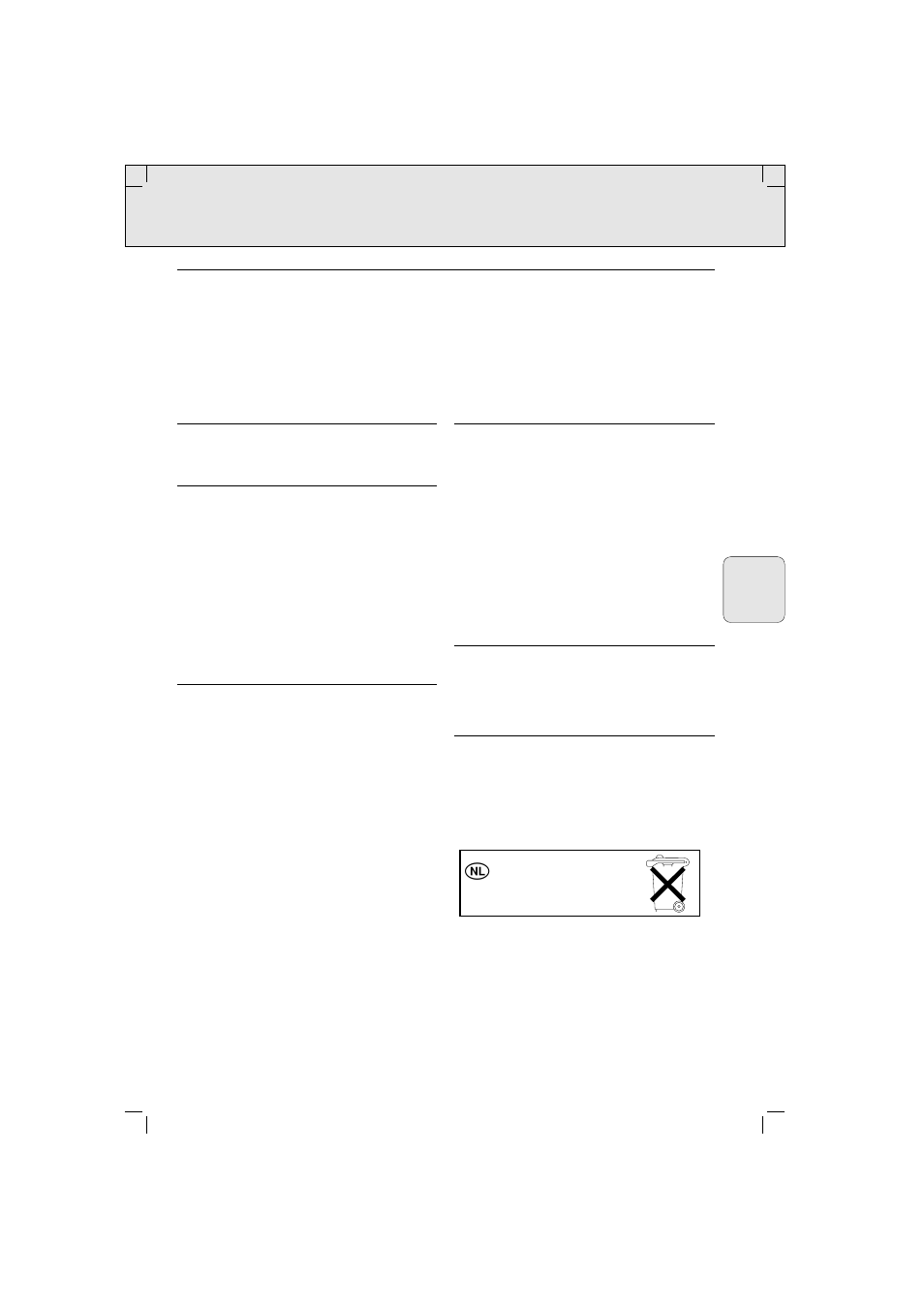 Foutzoeklijst | Philips AW 7250/04S User Manual | Page 29 / 60