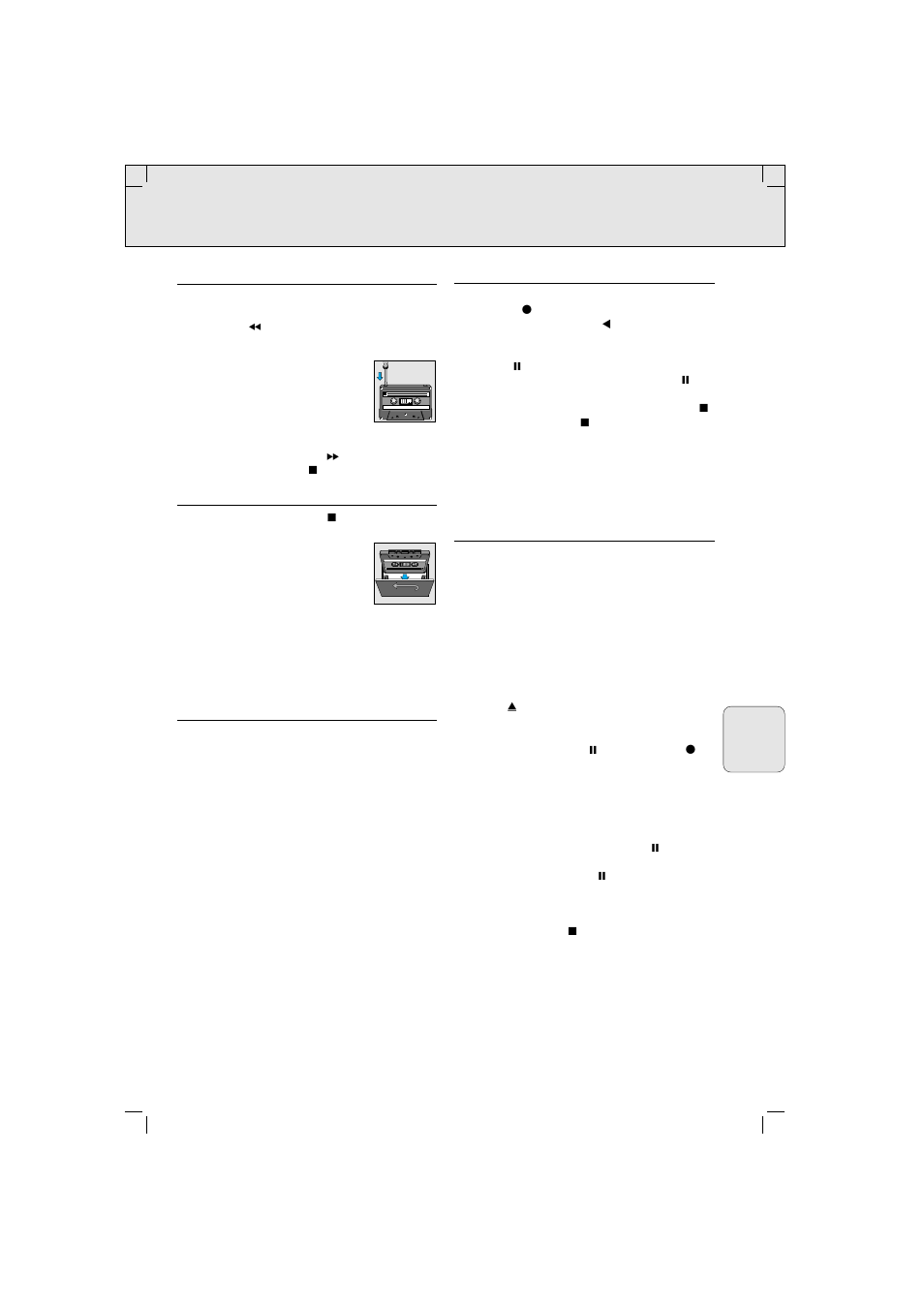 Deck de cassetes | Philips AW 7250/04S User Manual | Page 37 / 60