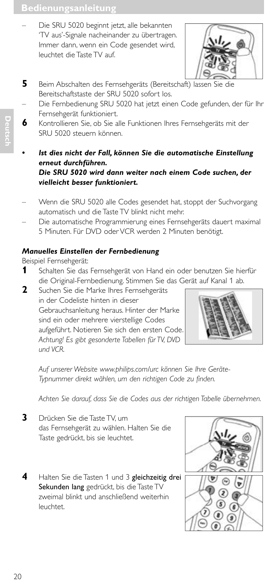 Bedienungsanleitung | Philips SRU 5020/86 User Manual | Page 19 / 81