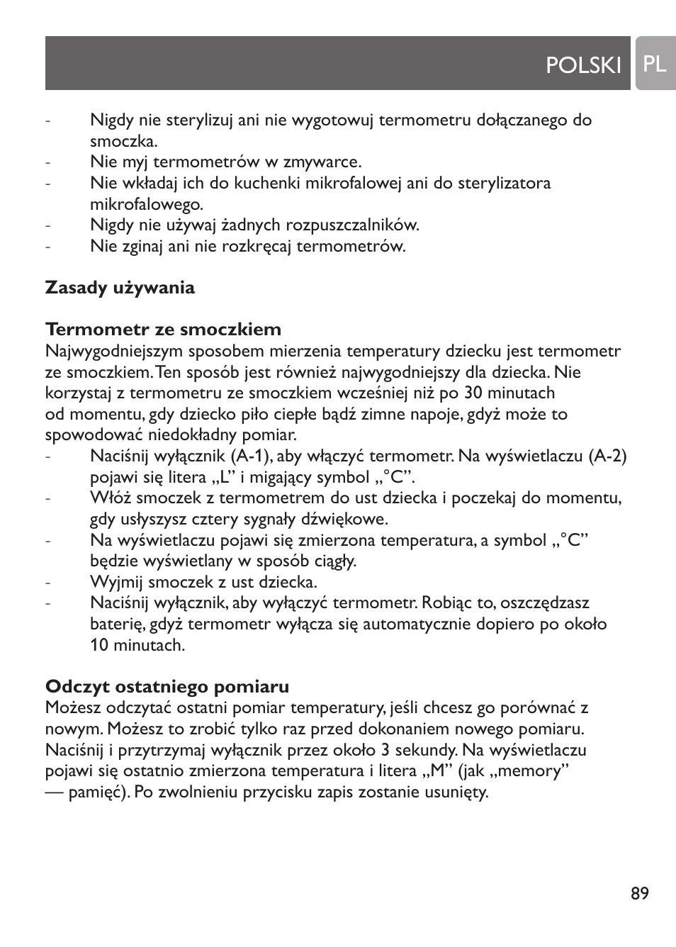 Polski pl | Philips SCH530/10 User Manual | Page 89 / 108