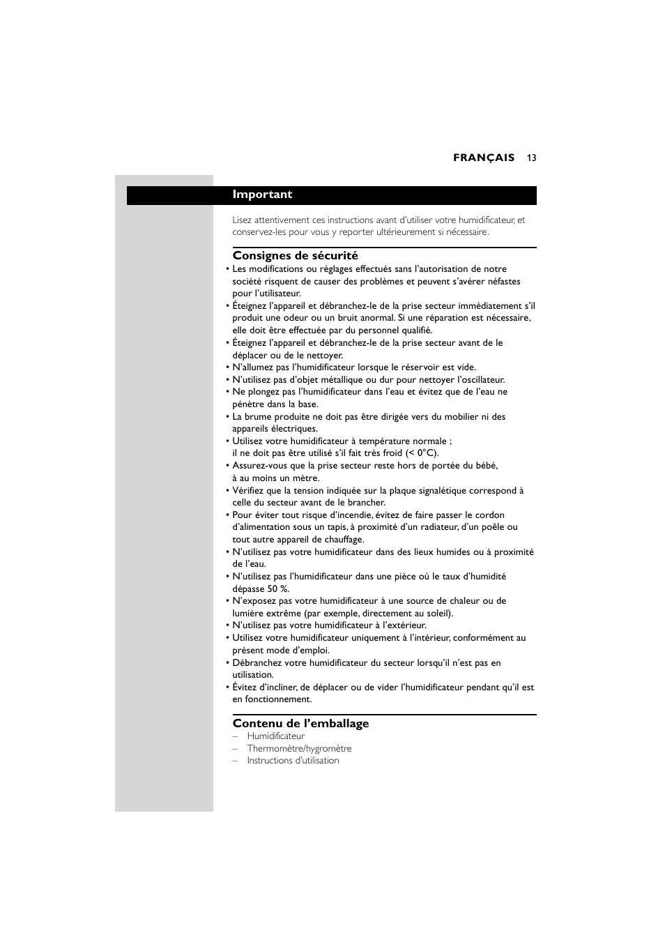 Philips SC580 User Manual | Page 13 / 100