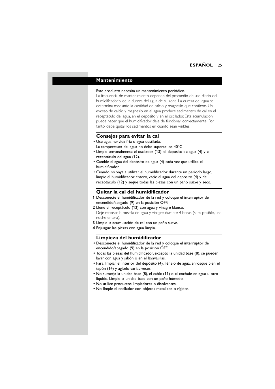 Philips SC580 User Manual | Page 25 / 100