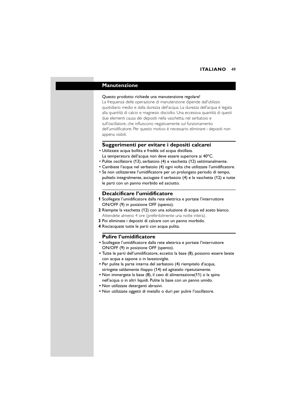 Philips SC580 User Manual | Page 49 / 100