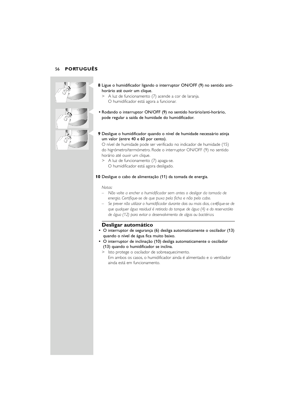 Philips SC580 User Manual | Page 56 / 100