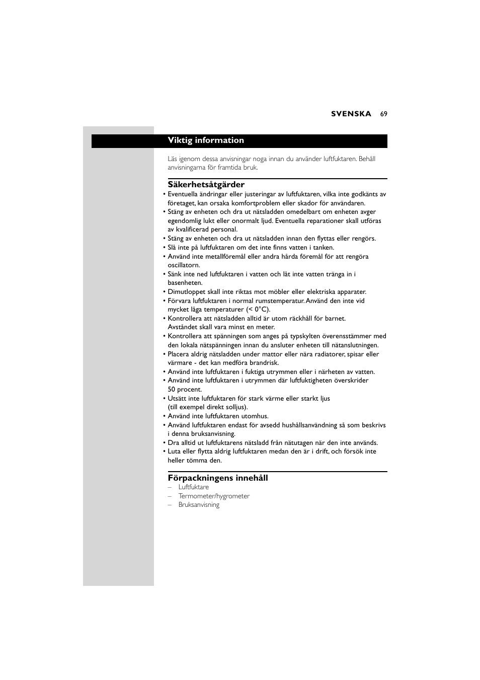 Philips SC580 User Manual | Page 69 / 100