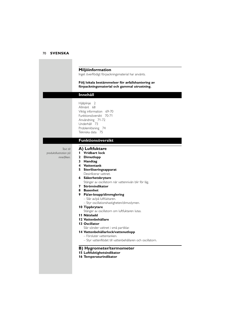 Philips SC580 User Manual | Page 70 / 100