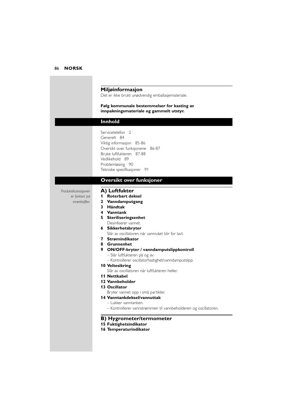 Philips SC580 User Manual | Page 86 / 100