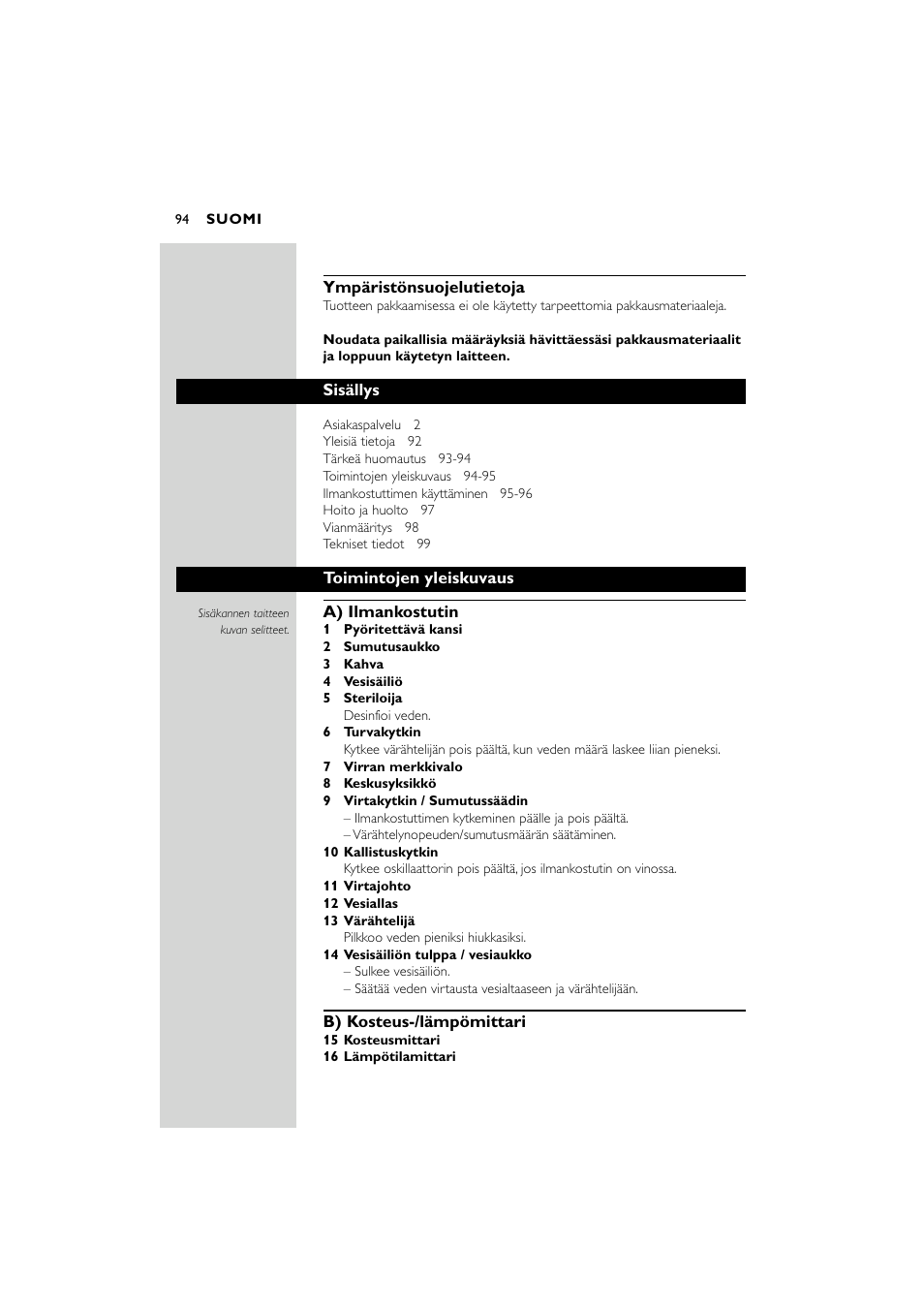 Philips SC580 User Manual | Page 94 / 100