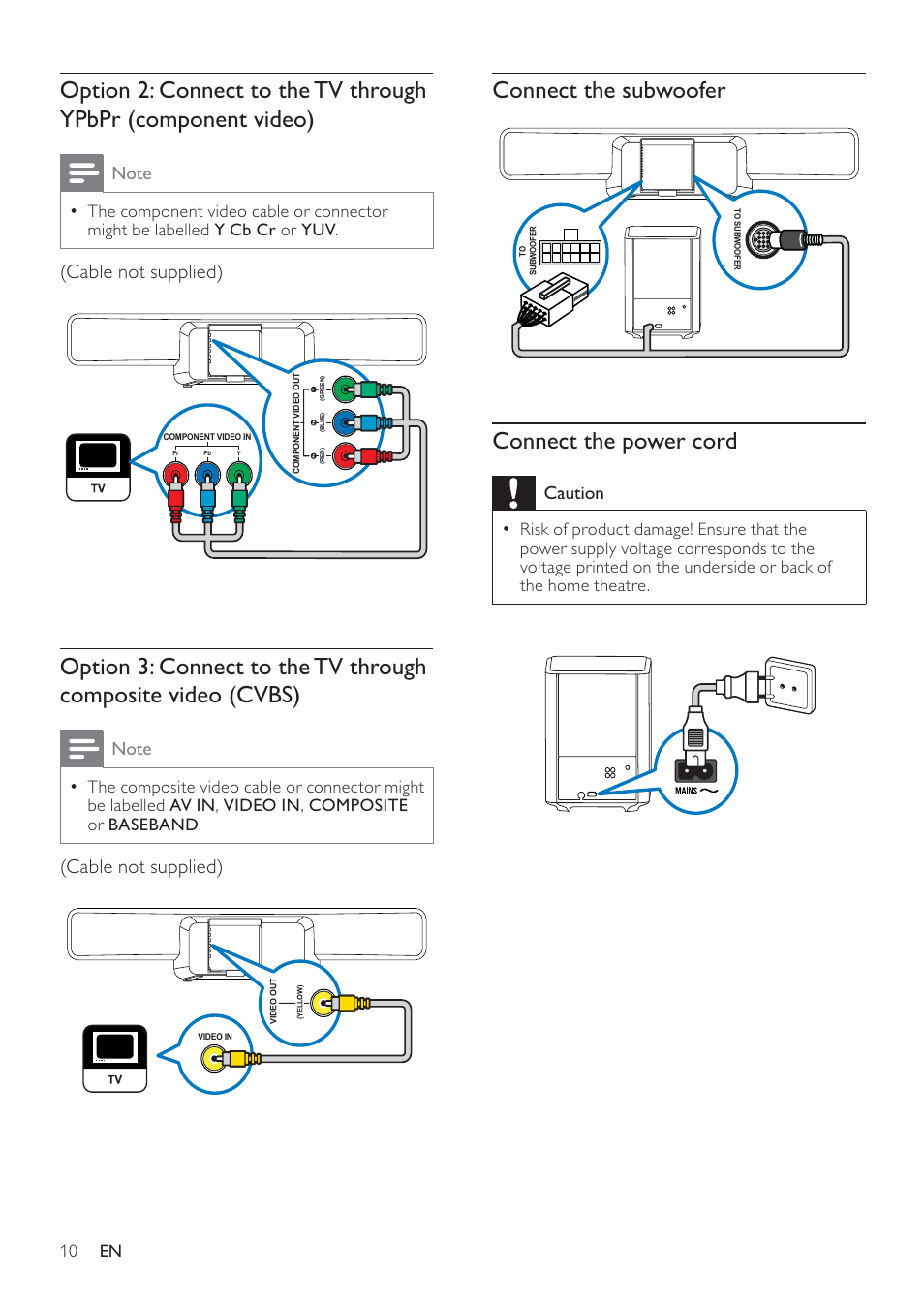 Philips - HTS8160B User Manual | Page 12 / 40
