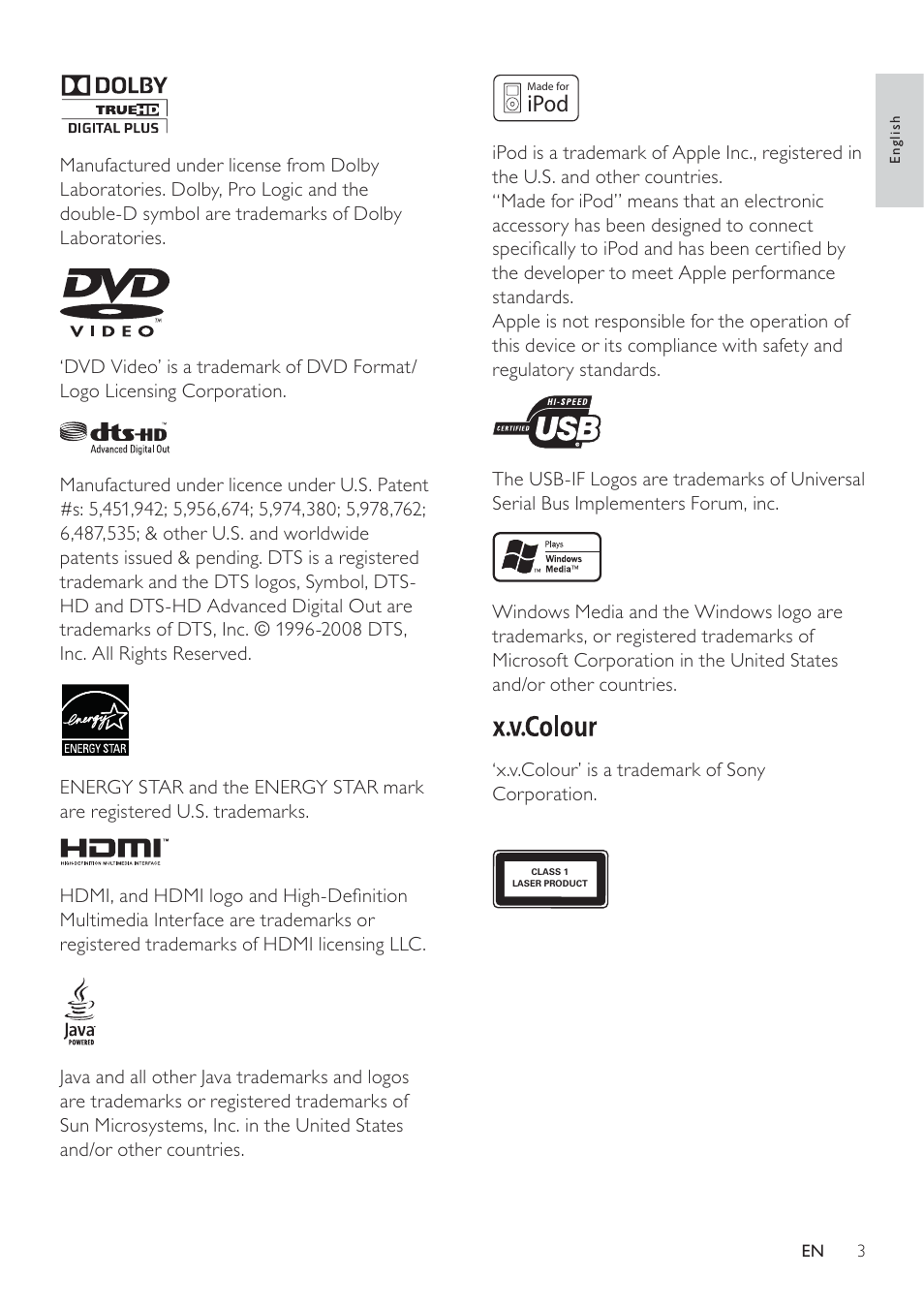 Philips - HTS8160B User Manual | Page 5 / 40