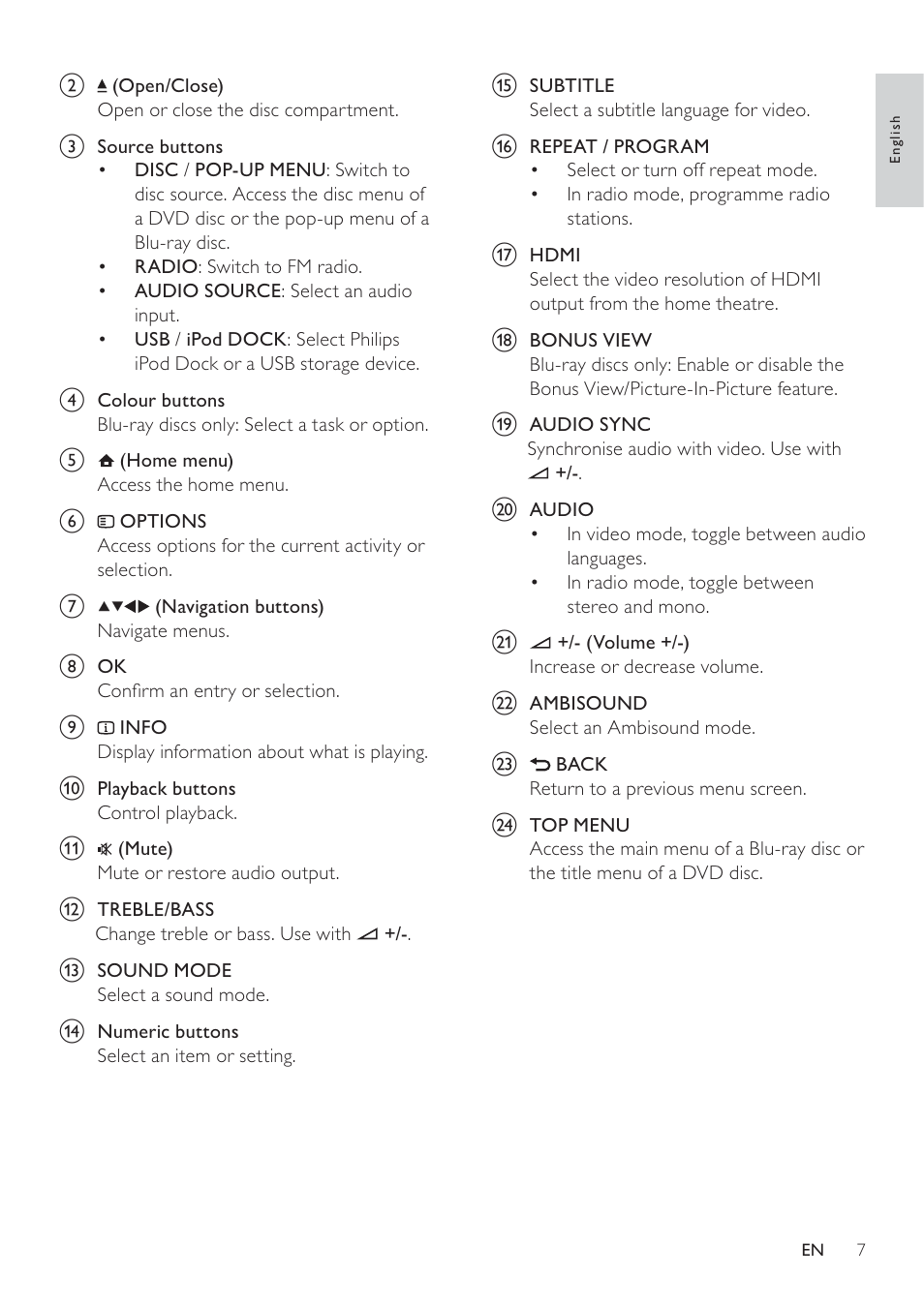 Philips - HTS8160B User Manual | Page 9 / 40