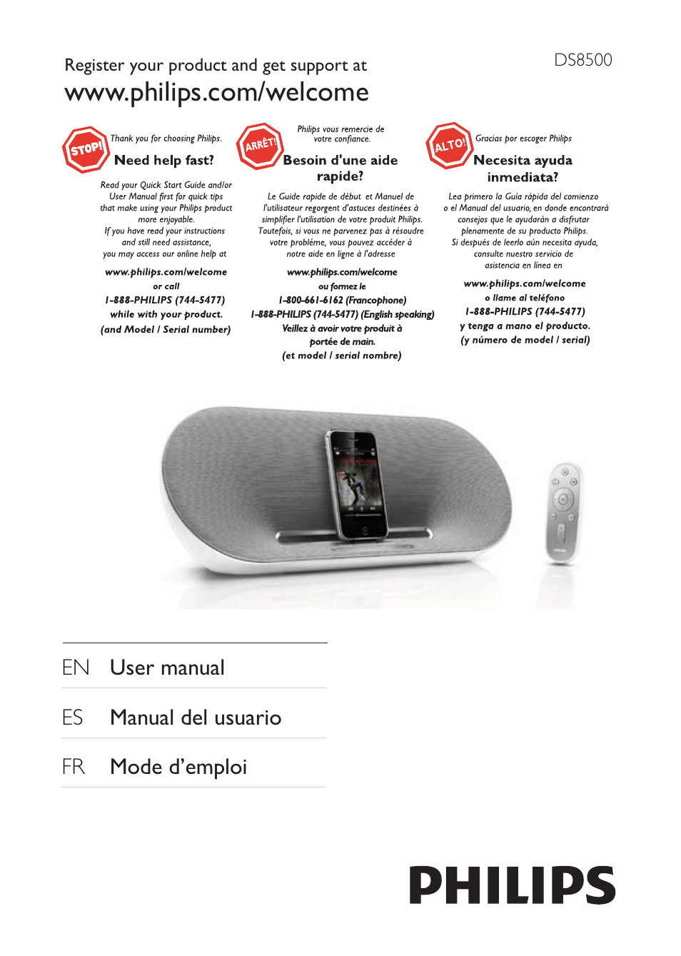 Philips DS8500/37 User Manual | 23 pages
