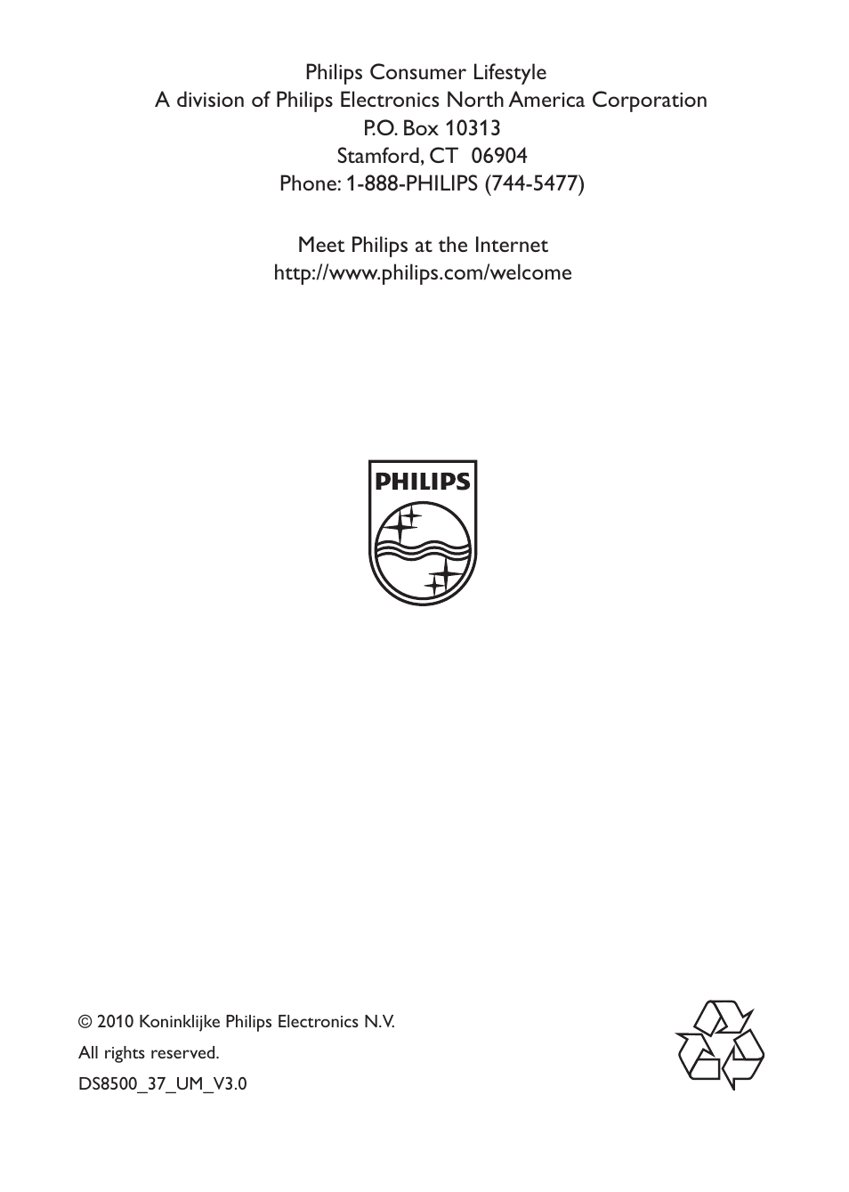 Philips DS8500/37 User Manual | Page 23 / 23