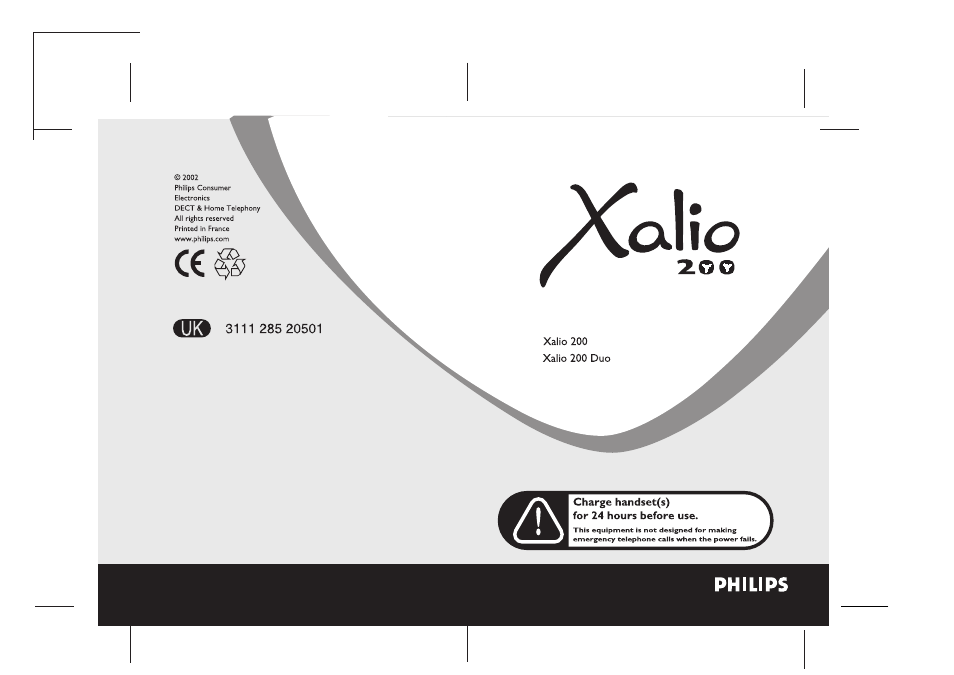 Philips Xalio 200 Duo User Manual | 17 pages