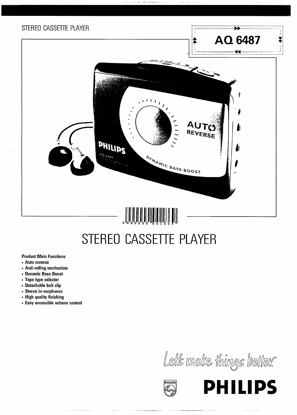 Philips AQ 6487/14S User Manual | 2 pages