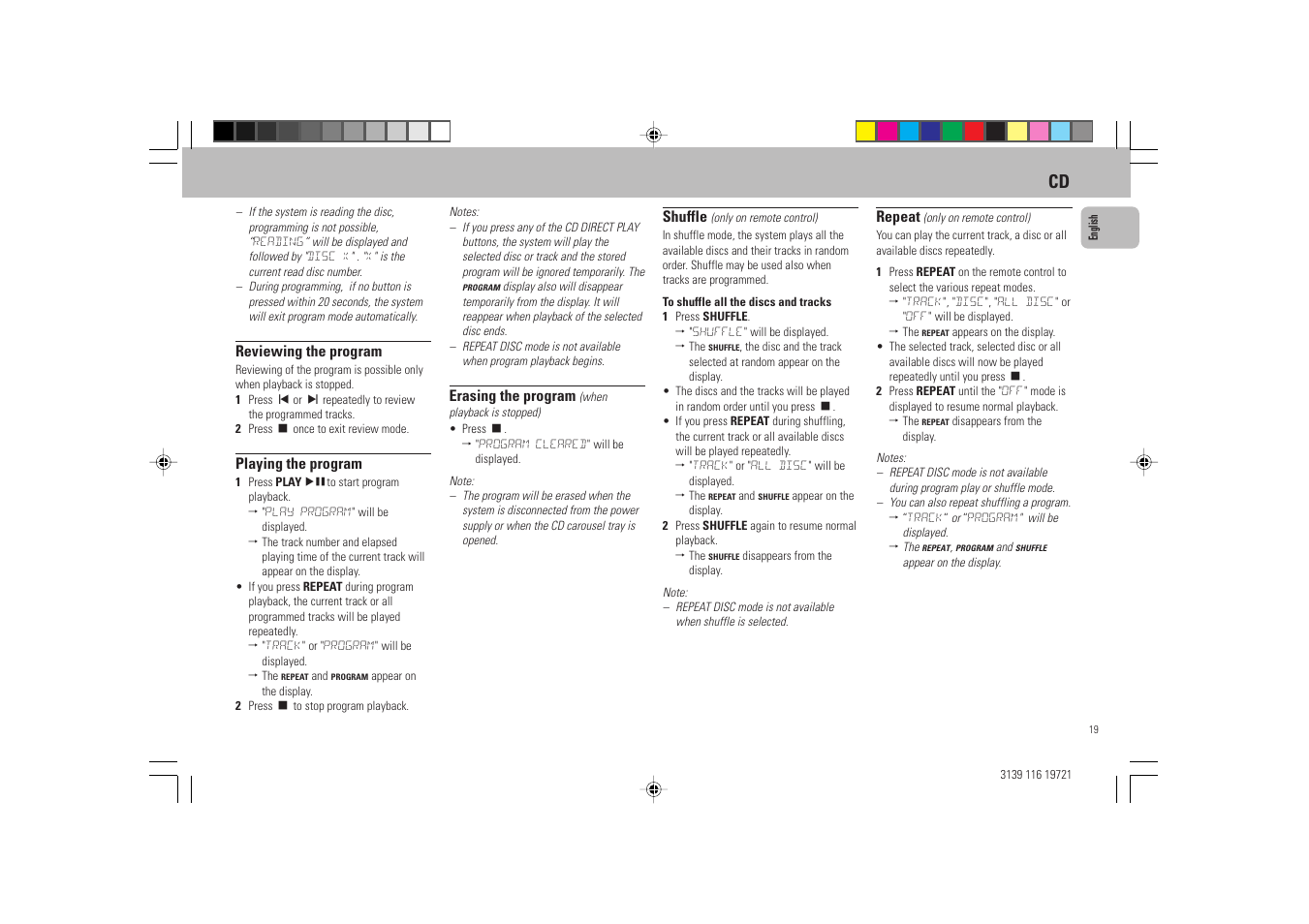Philips FW P88 User Manual | Page 19 / 31