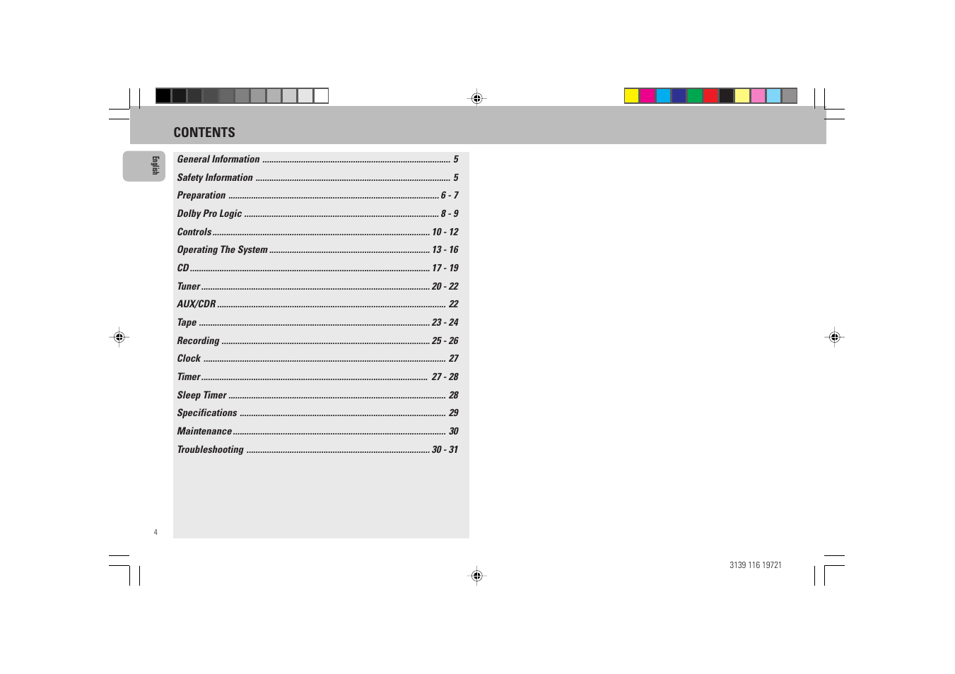 Philips FW P88 User Manual | Page 4 / 31