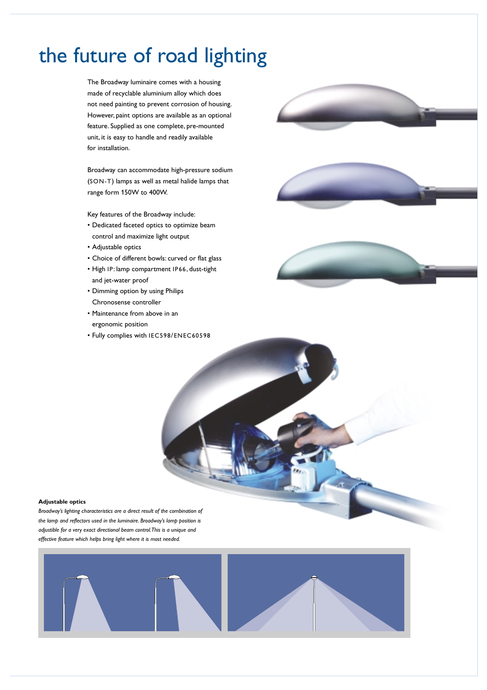 The future of road lighting | Philips Broadway Road Lighting User Manual | Page 3 / 6