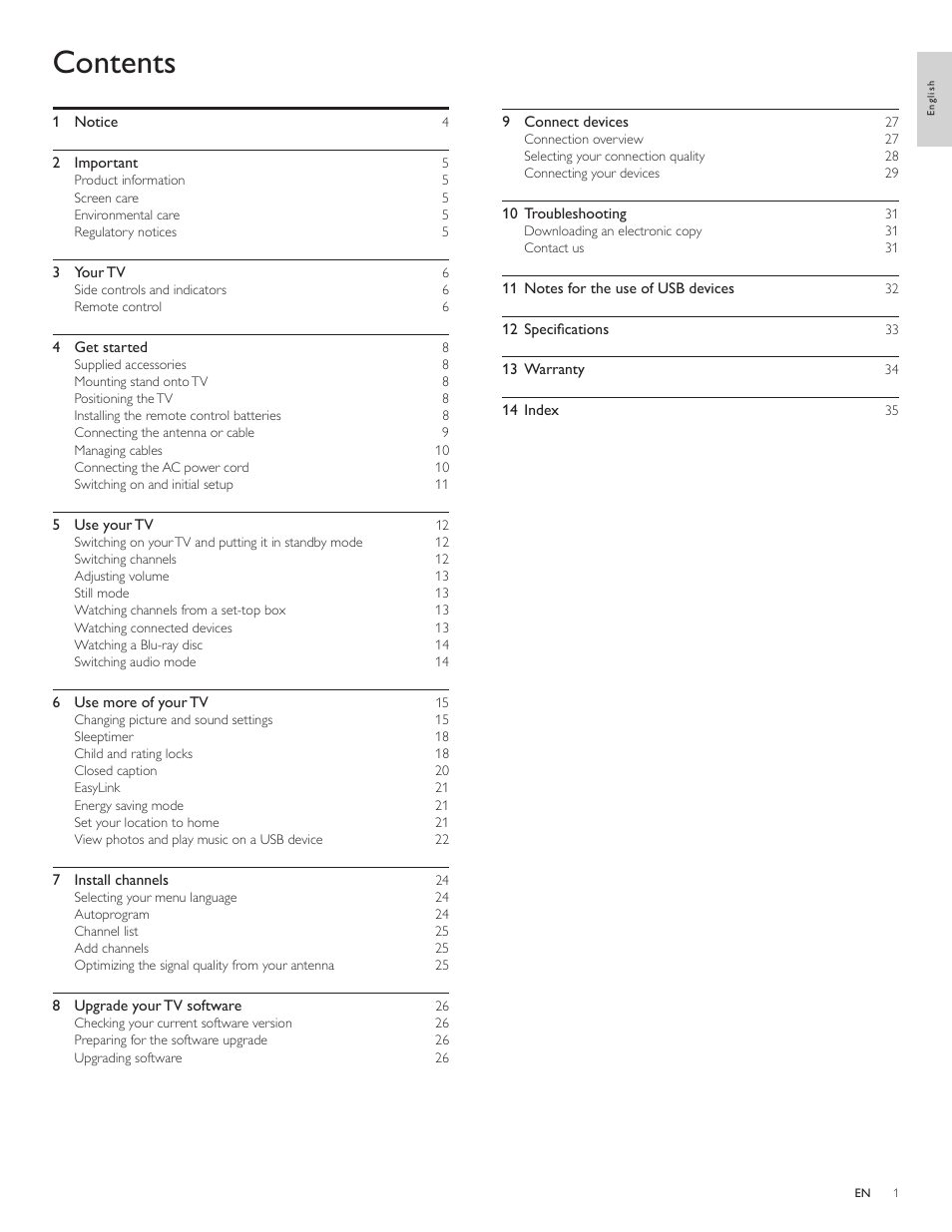 Philips 1EMN26039A User Manual | Page 2 / 37
