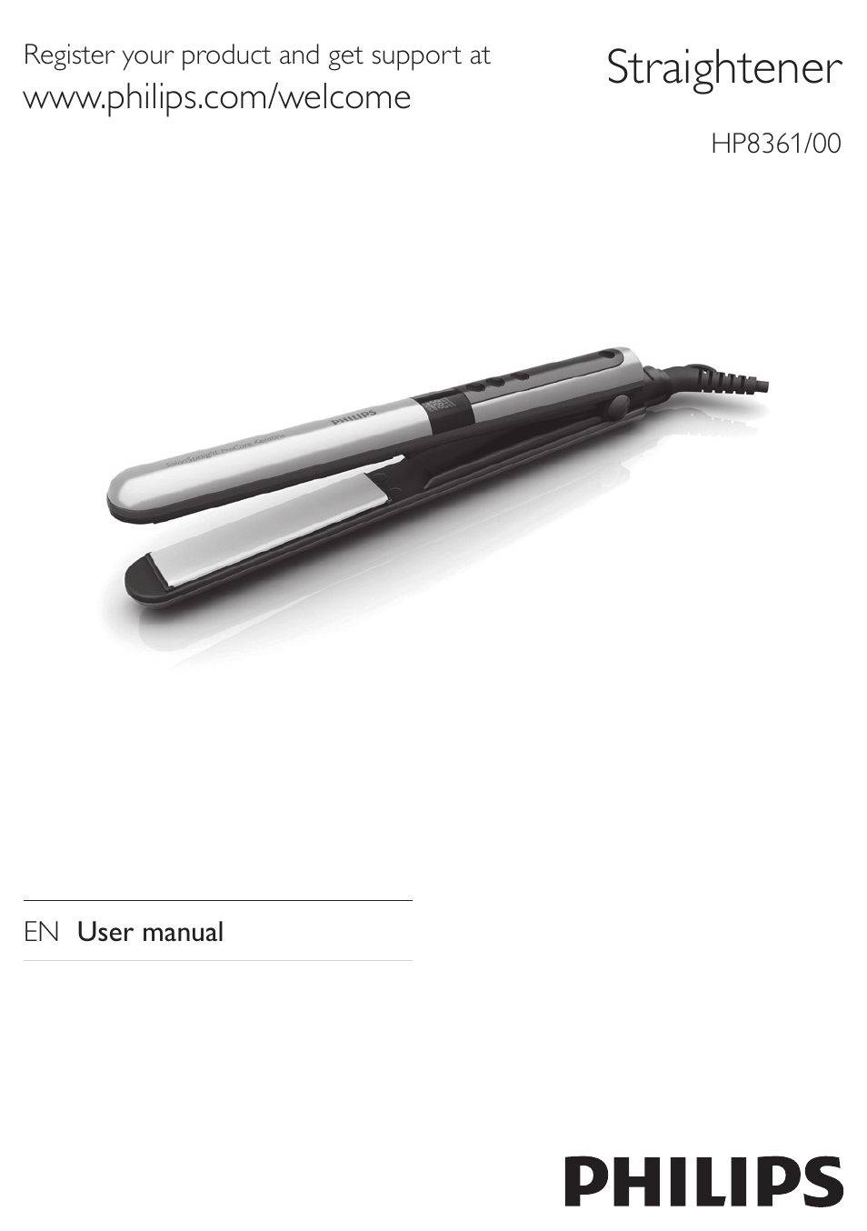 Philips STRAIGHTENER HP8361/00 User Manual | 8 pages