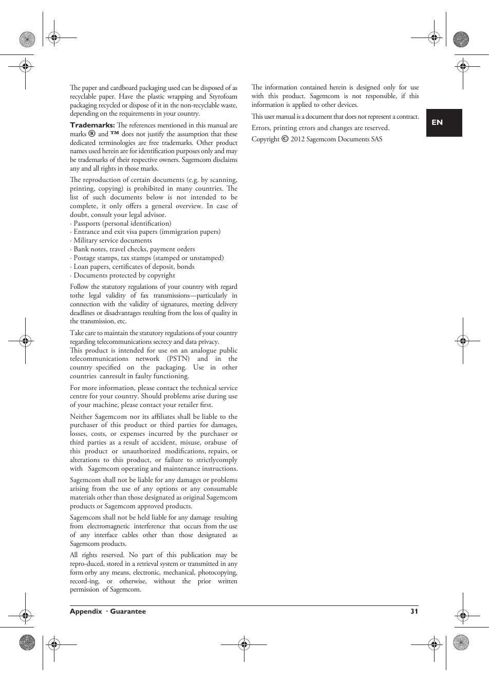 Philips MAGIC 5 ECO PPF 631 User Manual | Page 31 / 32