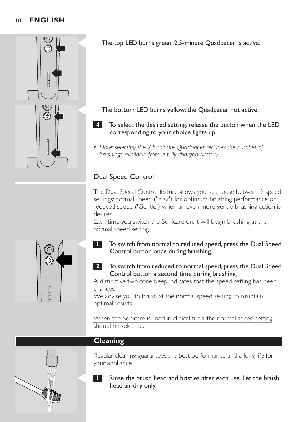 Philips HX7551 User Manual | Page 10 / 84