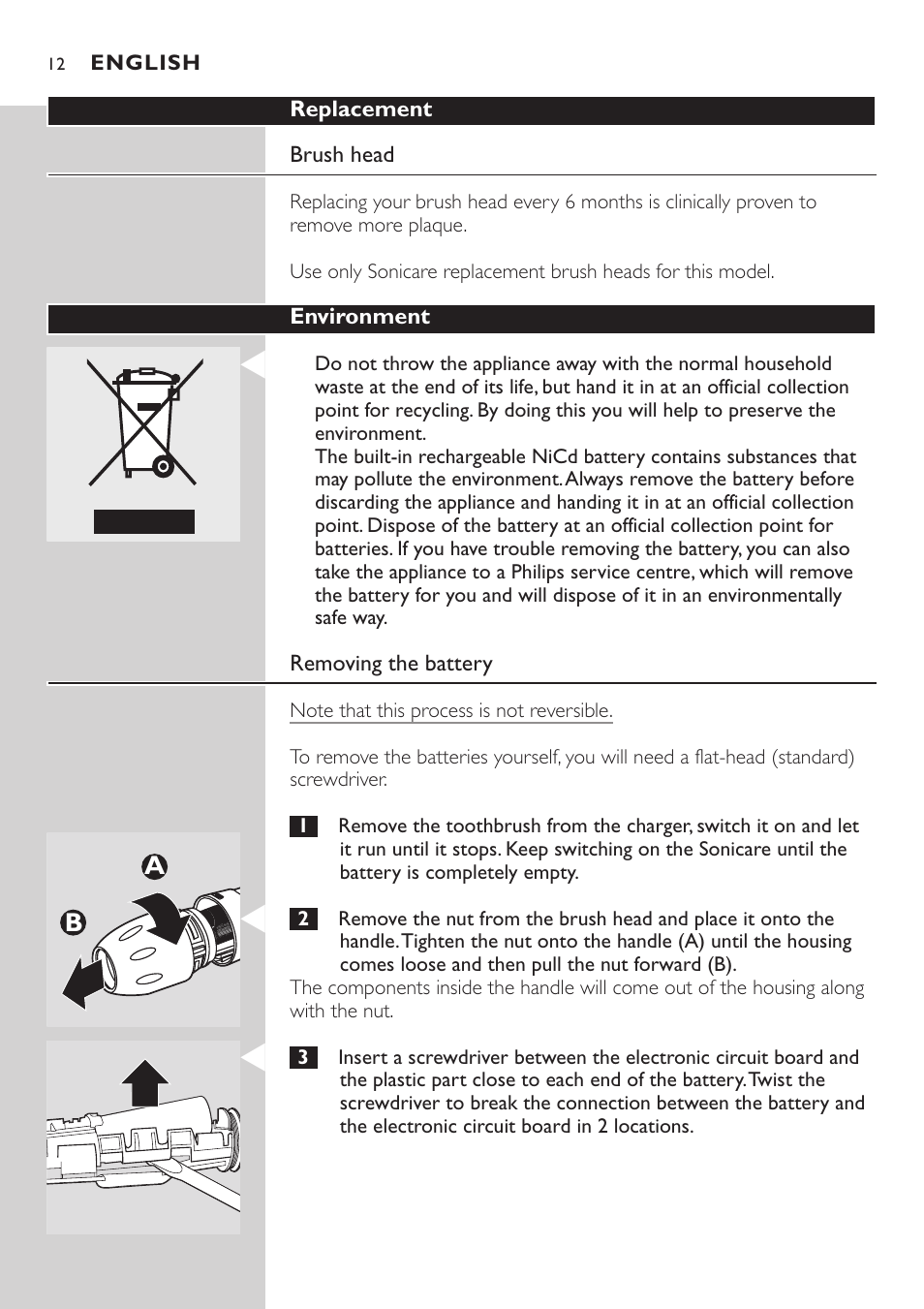 Philips HX7551 User Manual | Page 12 / 84