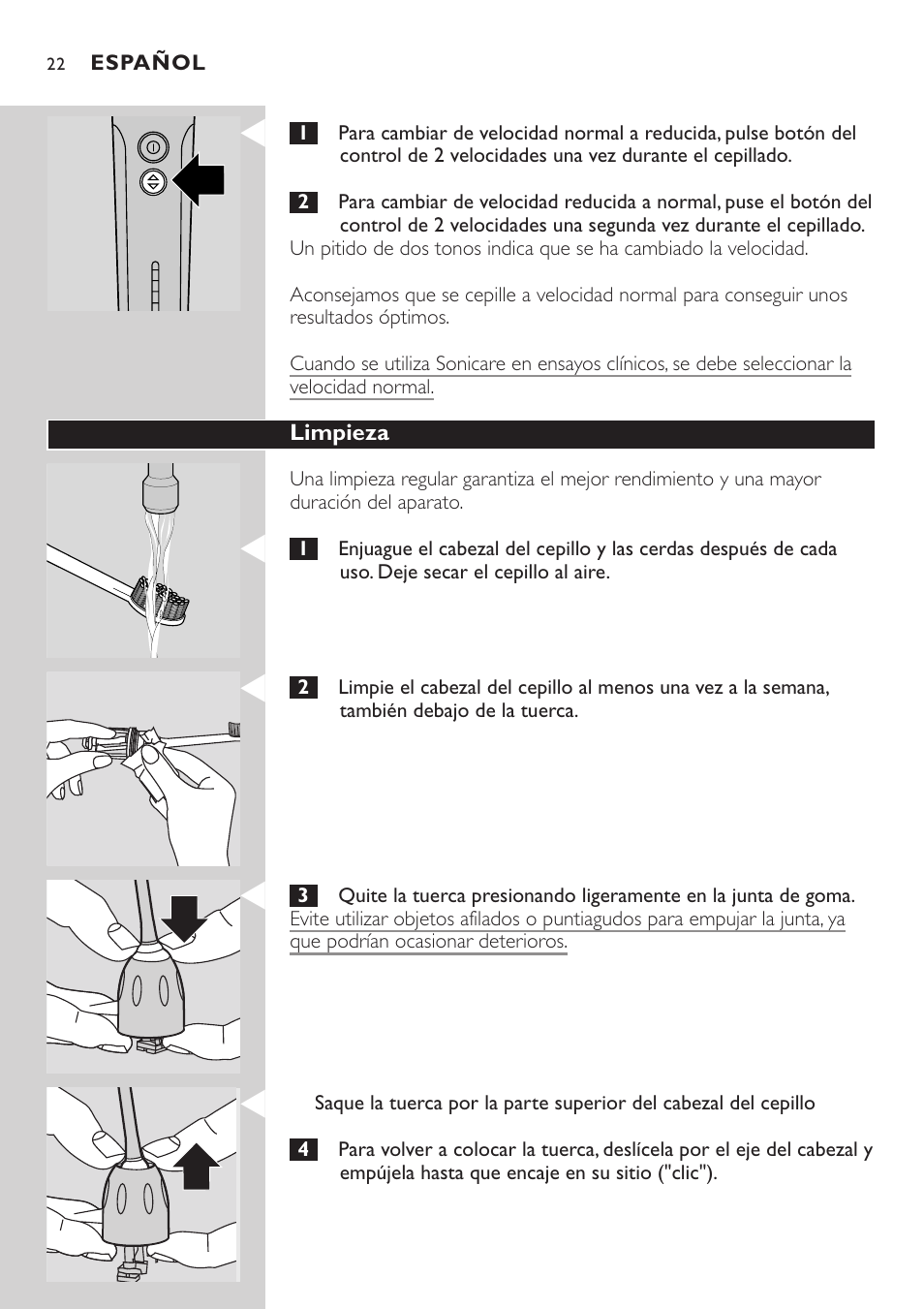 Philips HX7551 User Manual | Page 22 / 84