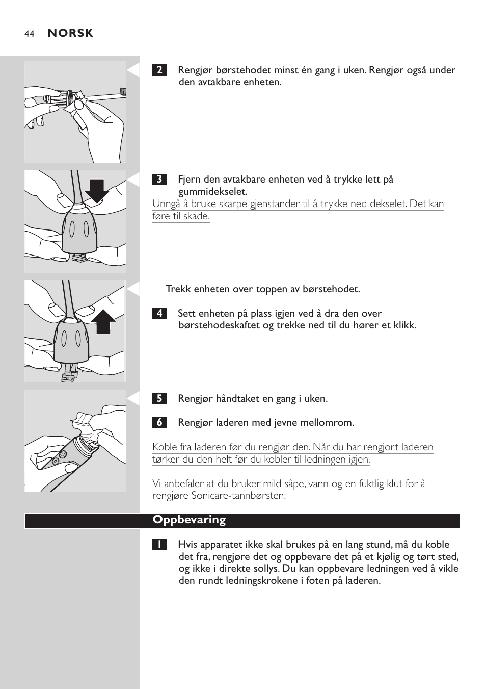 Philips HX7551 User Manual | Page 44 / 84