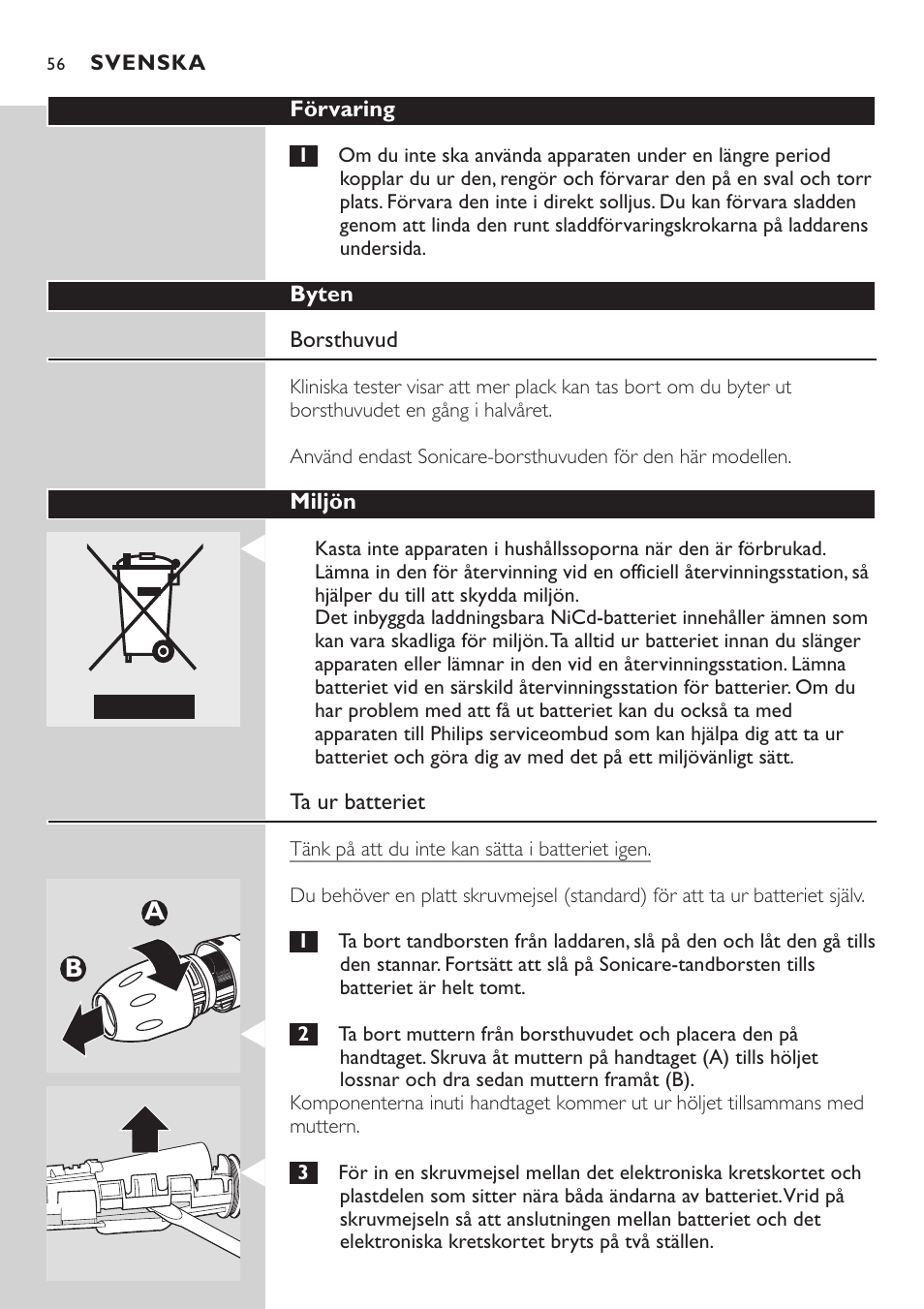 Philips HX7551 User Manual | Page 56 / 84