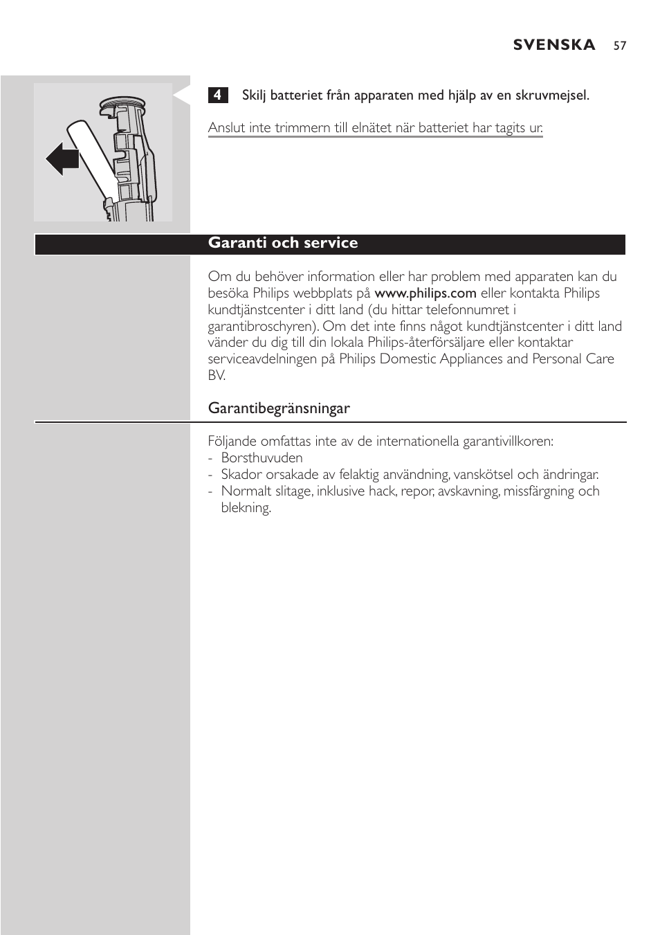 Philips HX7551 User Manual | Page 57 / 84