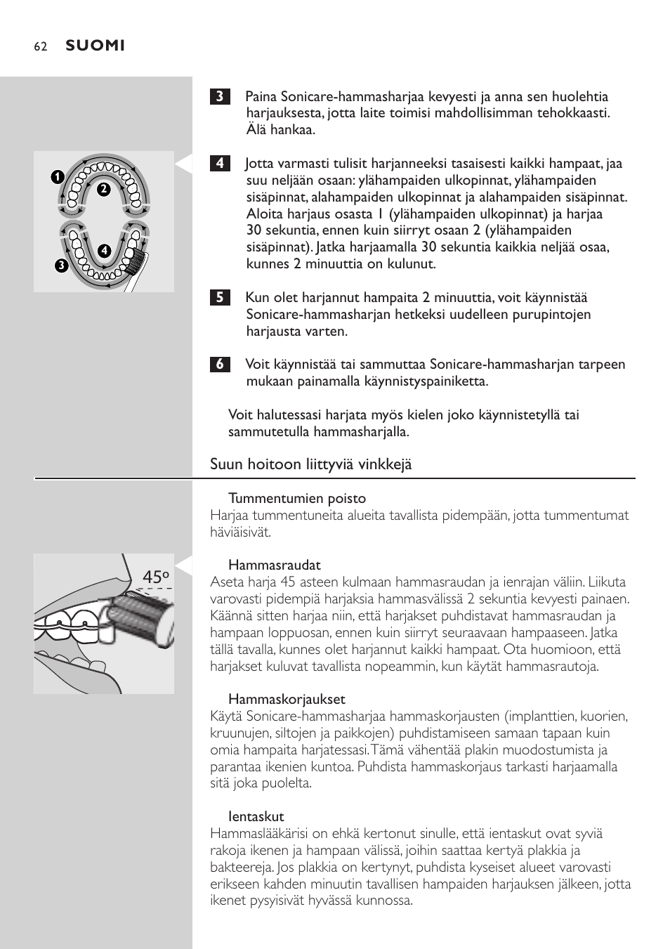 Philips HX7551 User Manual | Page 62 / 84