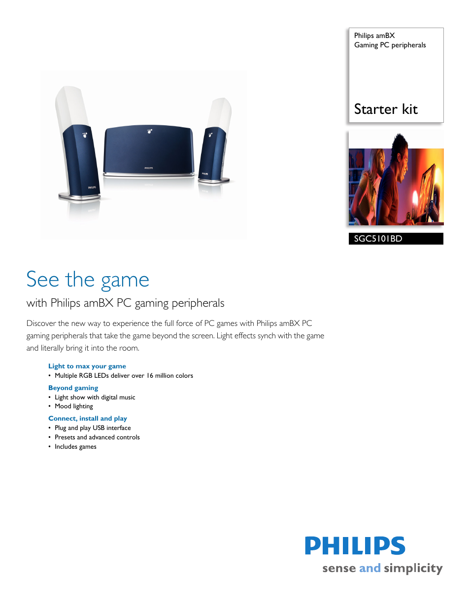 Philips SGC5101BD/27 User Manual | 2 pages