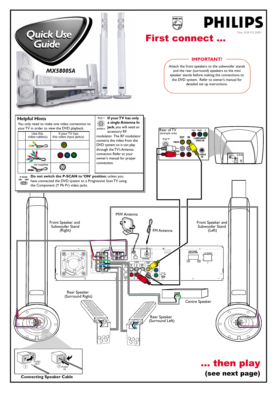 Philips MX5800SA/78 User Manual | 2 pages