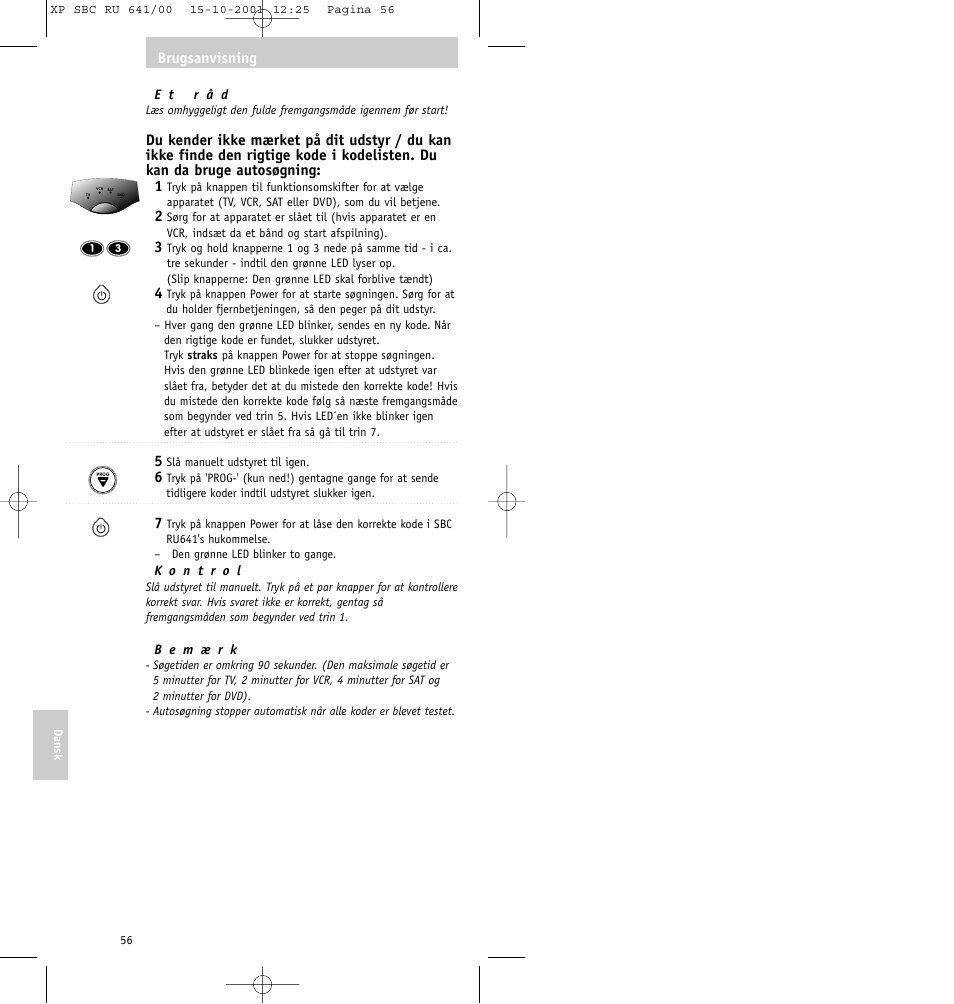 Philips SBC RU641/00 User Manual | Page 56 / 80