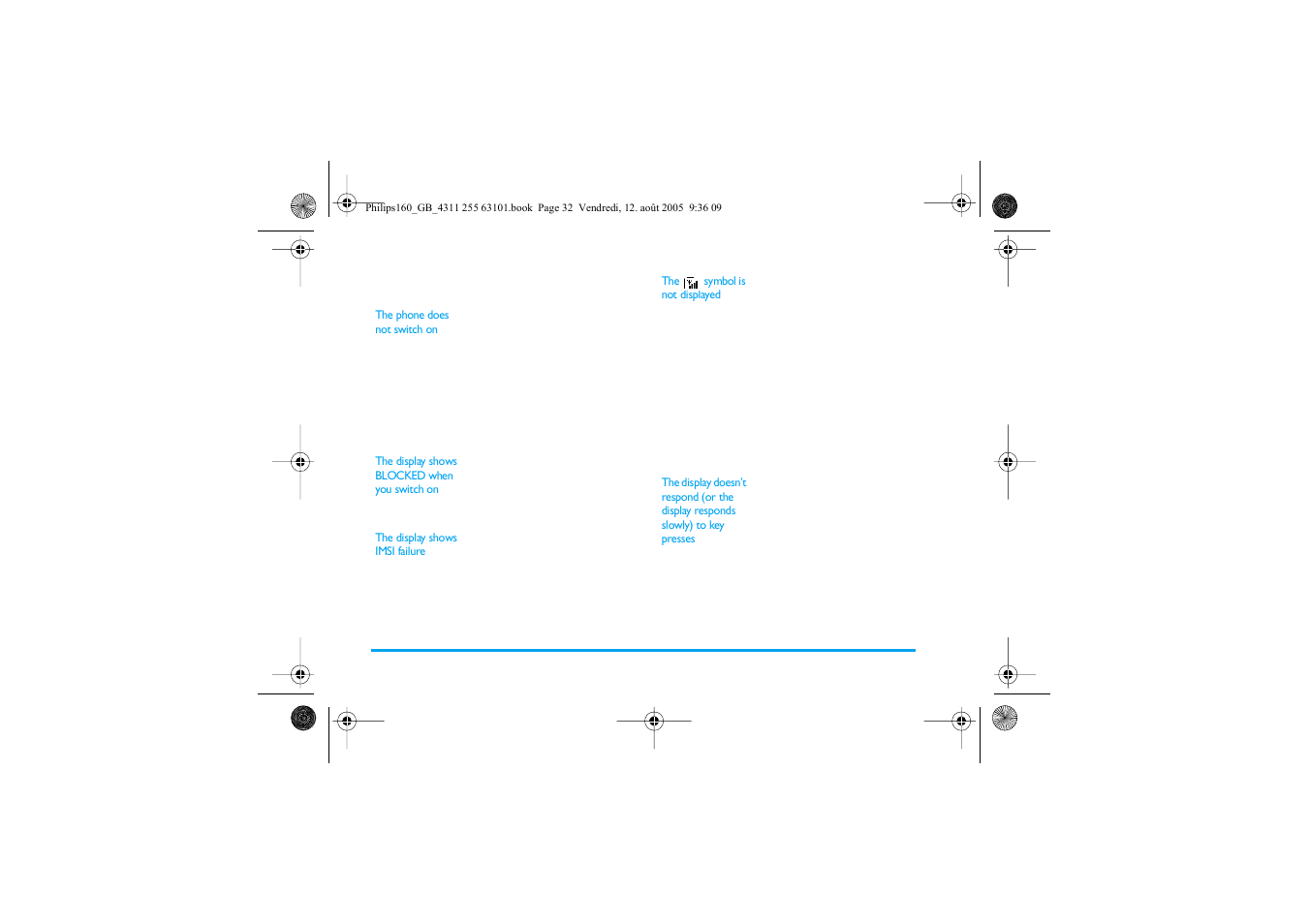 Troubleshooting | Philips E-GSM 900 User Manual | Page 37 / 43