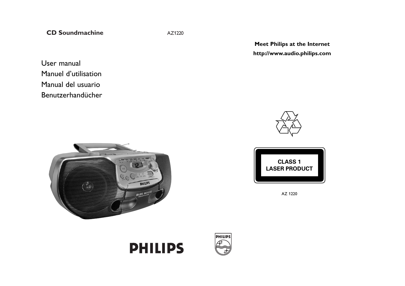 Philips AZ1220 User Manual | 7 pages