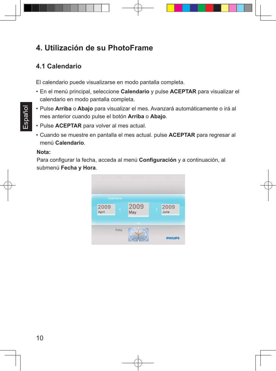 Utilización de su photoframe | Philips SPF 3407D/G7 User Manual | Page 74 / 96