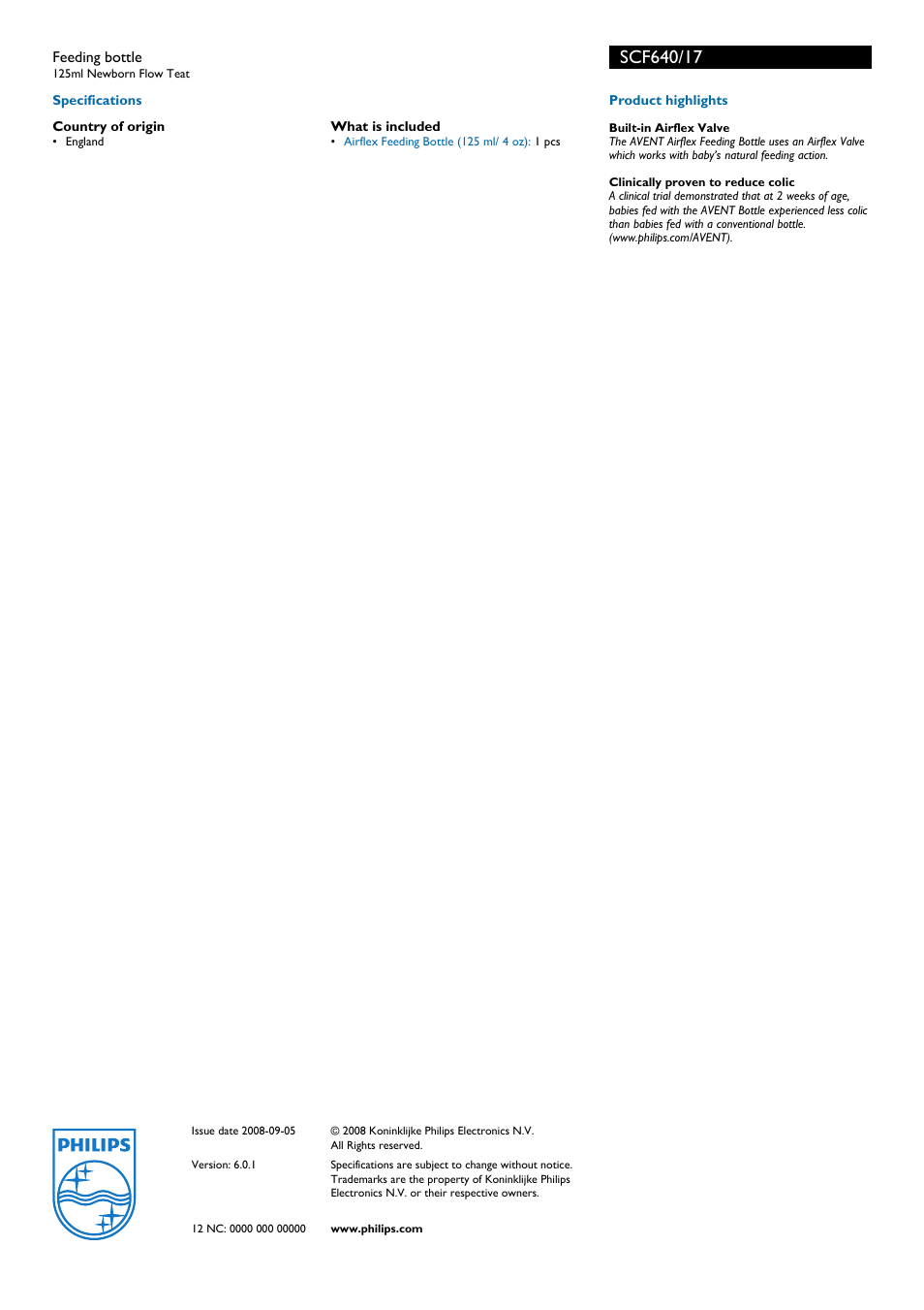 Philips SCF640/17 User Manual | Page 2 / 2