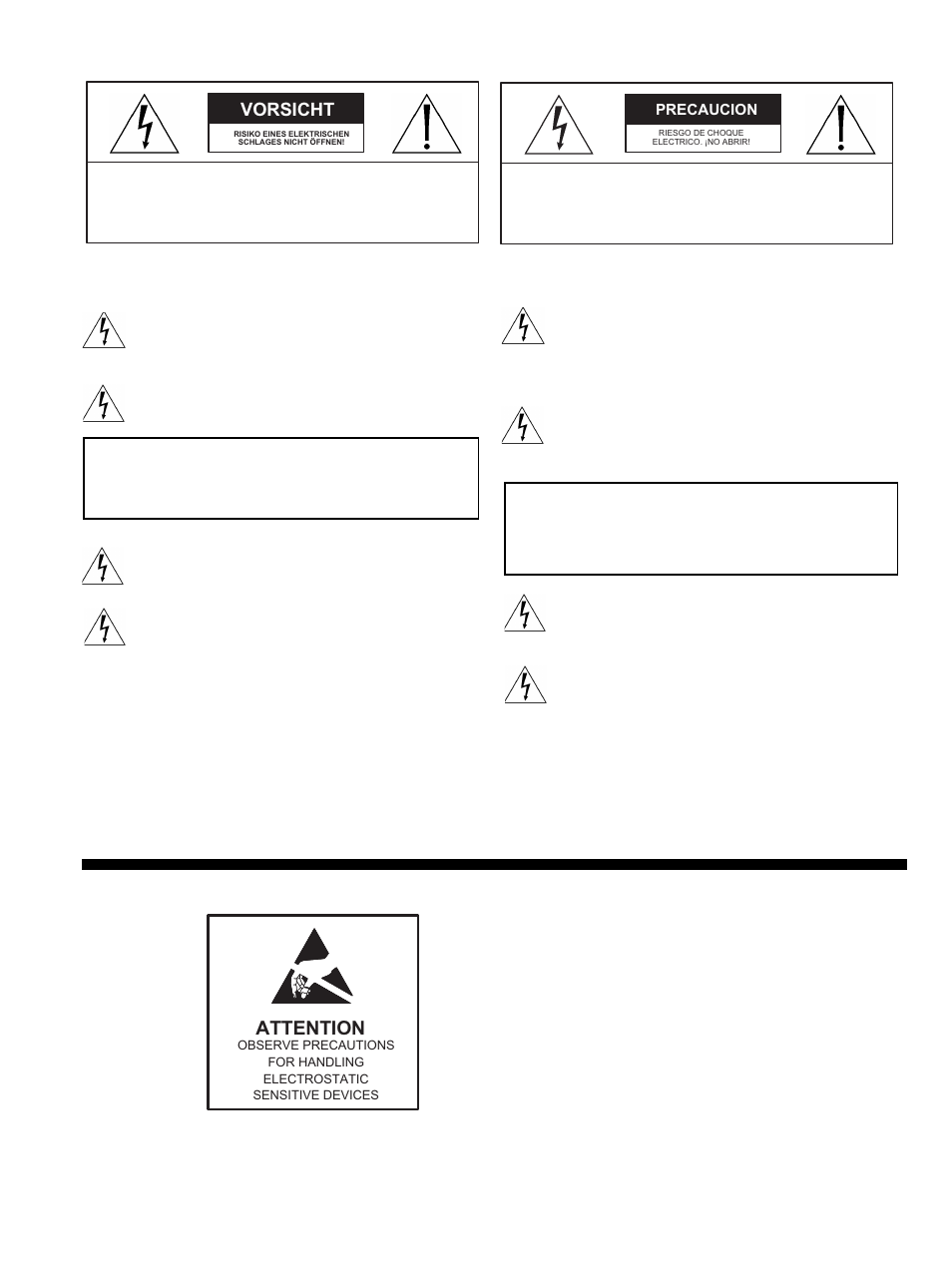 Sicherheitsvorkehrungen, Precauciones de seguridad | Philips LTC 2600 User Manual | Page 5 / 46